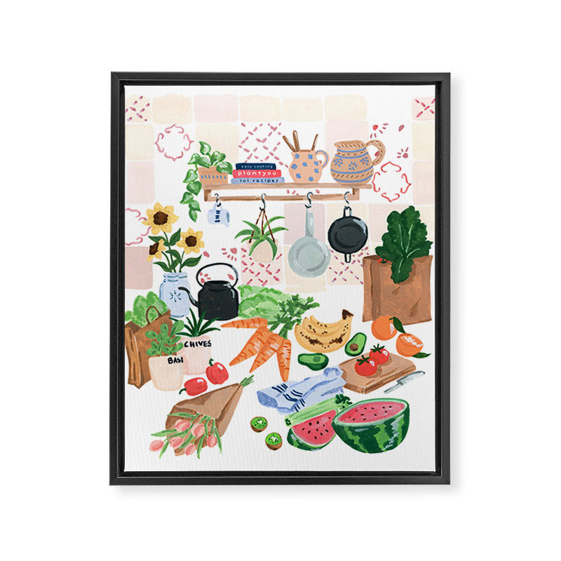 Market Haul Framed Canvas Print Gallery Image 6