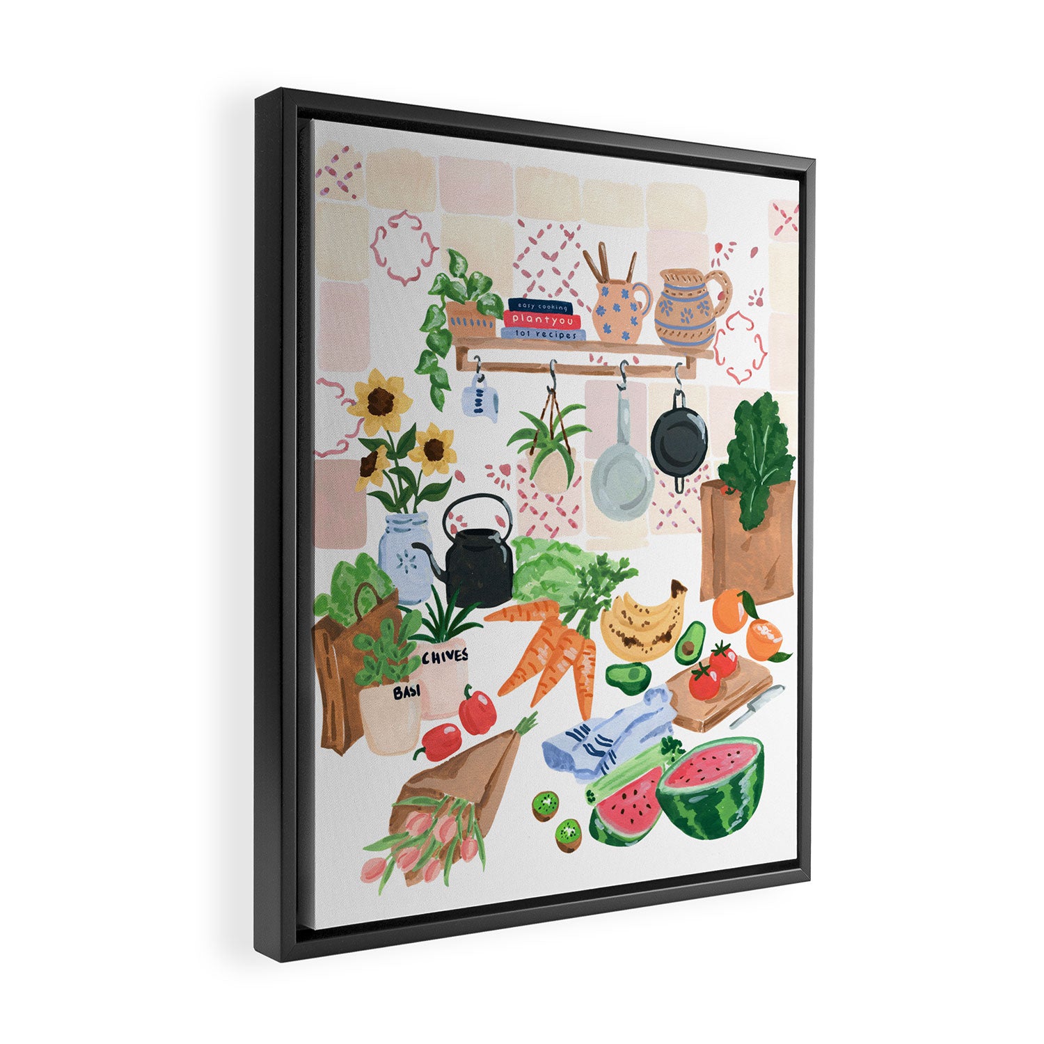 Market Haul Framed Canvas Print Gallery Image 2