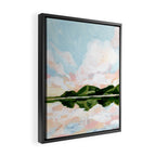 Mirrored Landscape Framed Canvas Print Gallery Image 2