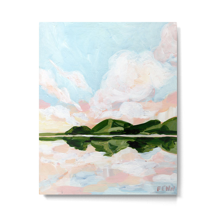 Mirrored Landscape Metal Print Gallery Image 1