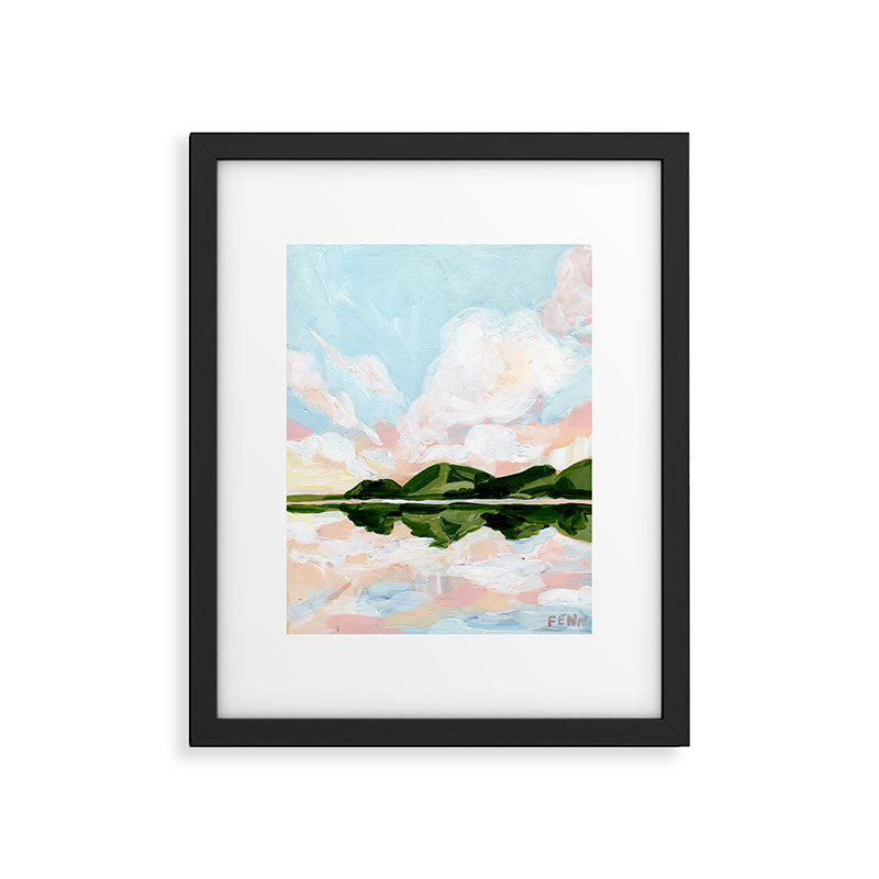 Mirrored Landscape Framed Art Print Gallery Image 5