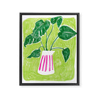 Monstera Framed Canvas Print Gallery Image 6