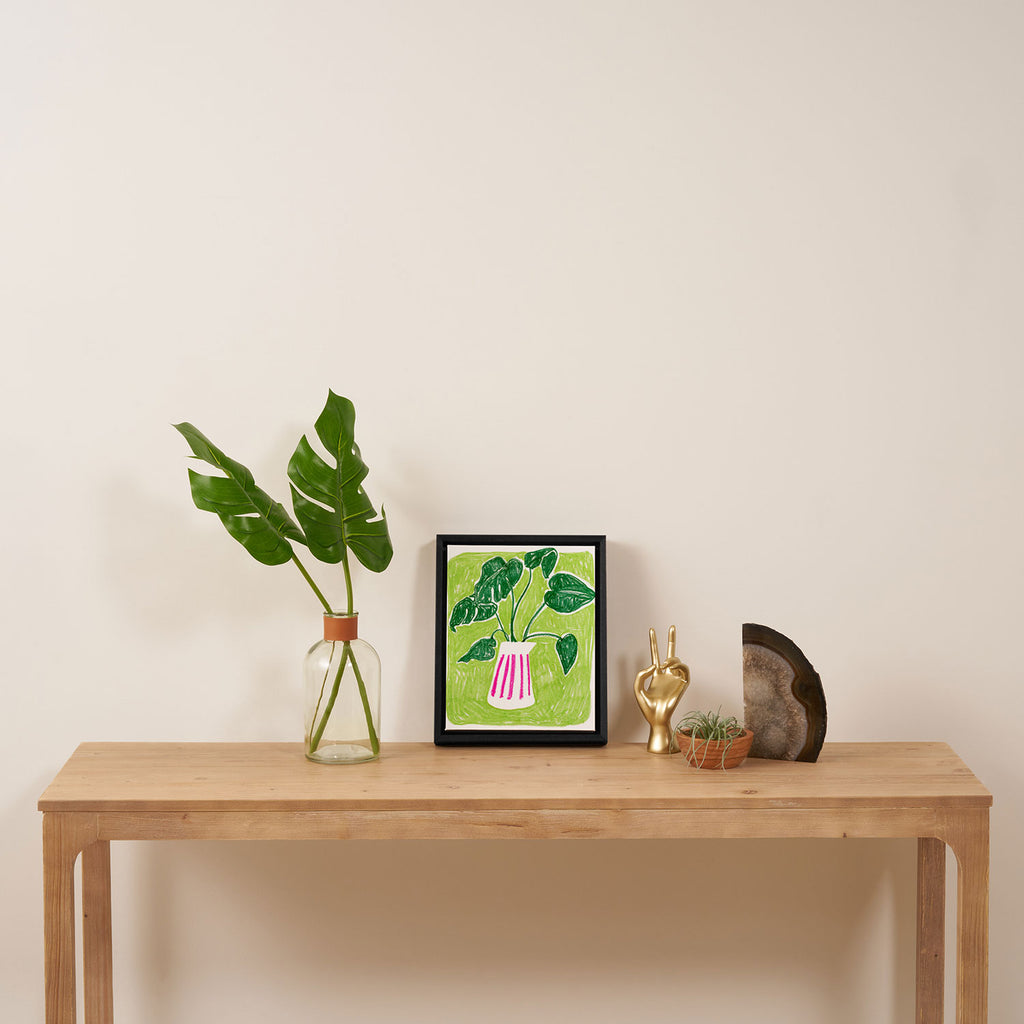 Monstera Framed Canvas Print Gallery Image 4