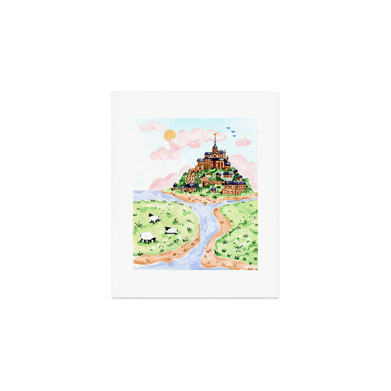 Mont St Michel Art Print Gallery Image 1