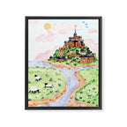 Mont St Michel Framed Canvas Print Gallery Image 6