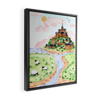 Mont St Michel Framed Canvas Print Gallery Image 2