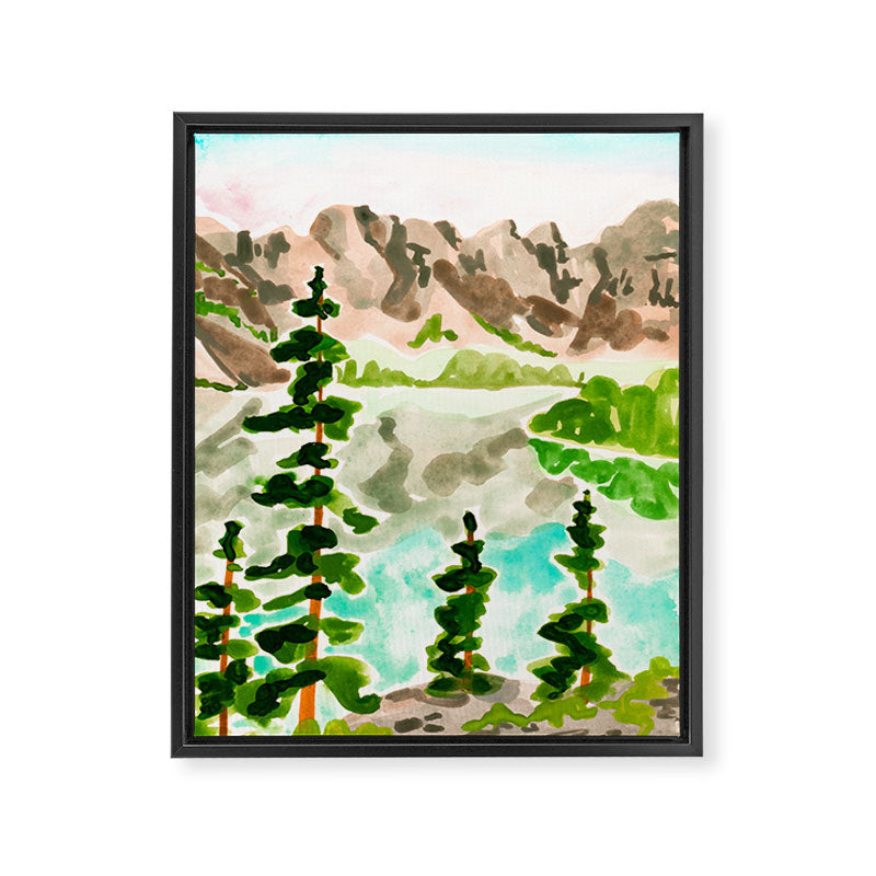 Moraine Lake Framed Canvas Print Gallery Image 6