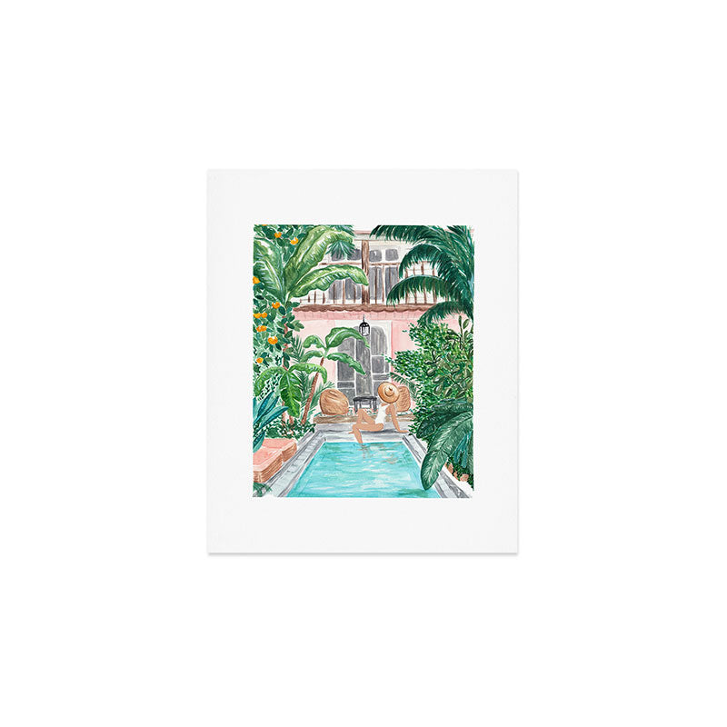 Moroccan Dream - Blonde Hair (Other Hair & Skin Tones Available) Art Print Gallery Image 1