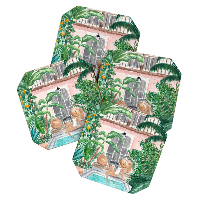 Moroccan Dream - Blonde Hair (Other Hair & Skin Tones Available) Coaster Gallery Image 1