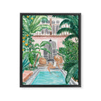 Moroccan Dream - Blonde Hair (Other Hair & Skin Tones Available) Framed Canvas Print Gallery Image 6