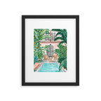 Moroccan Dream - Brunette Hair (Other Hair & Skin Tones Available) Framed Art Print Gallery Image 4