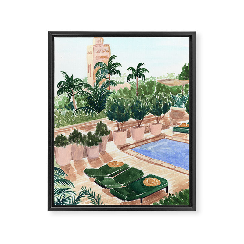 Moroccan Hotel Framed Canvas Print Gallery Image 6
