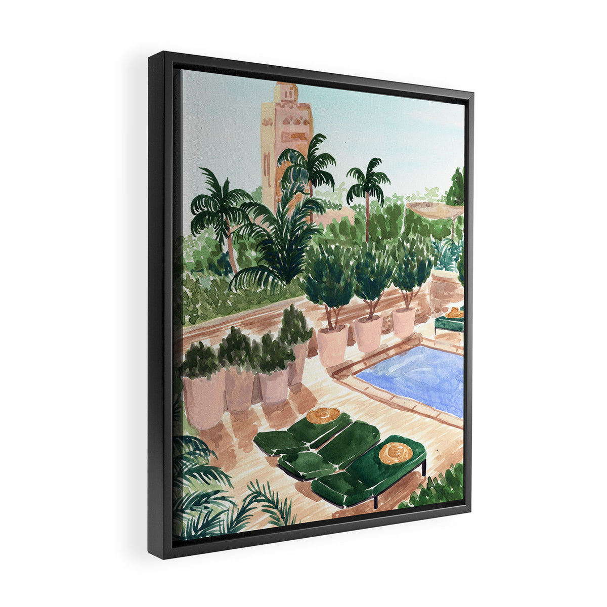 Moroccan Hotel Framed Canvas Print Gallery Image 2