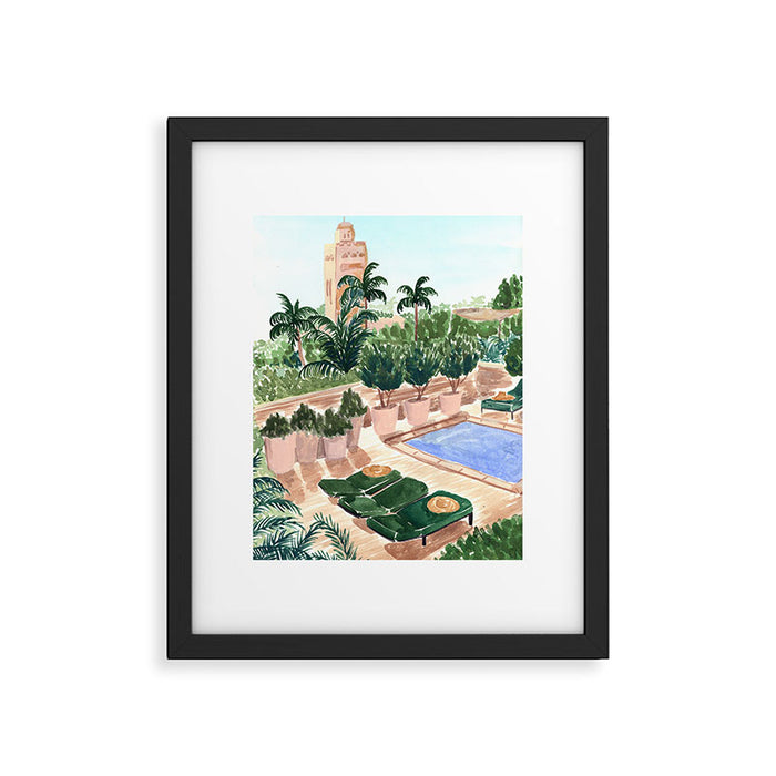 Moroccan Hotel Framed Art Print Gallery Image 1