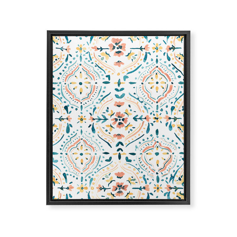 Moroccan Tiles Framed Canvas Print Gallery Image 6