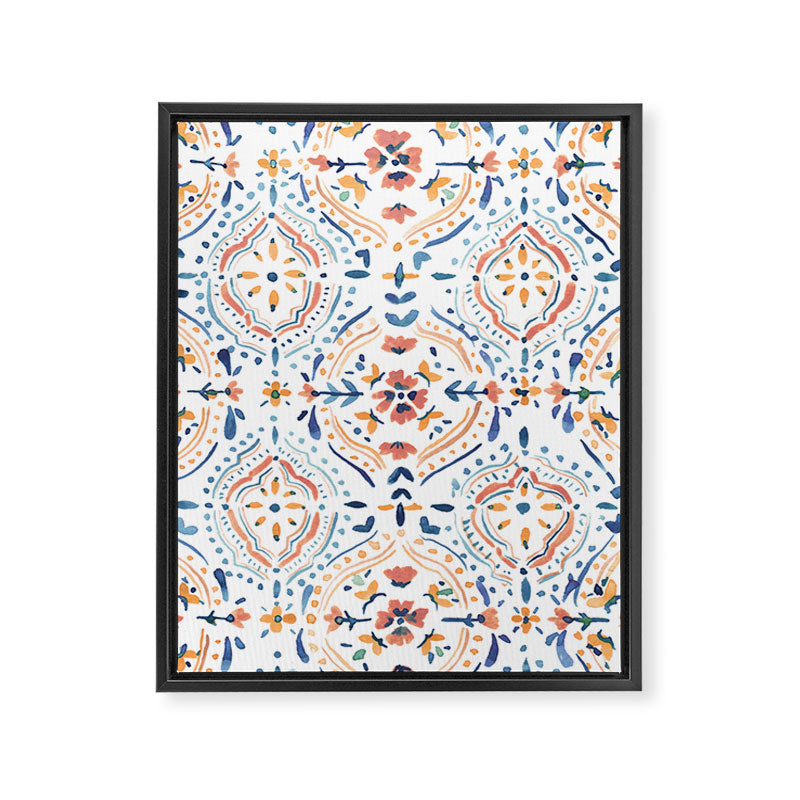 Moroccan Tiles Framed Canvas Print Gallery Image 6