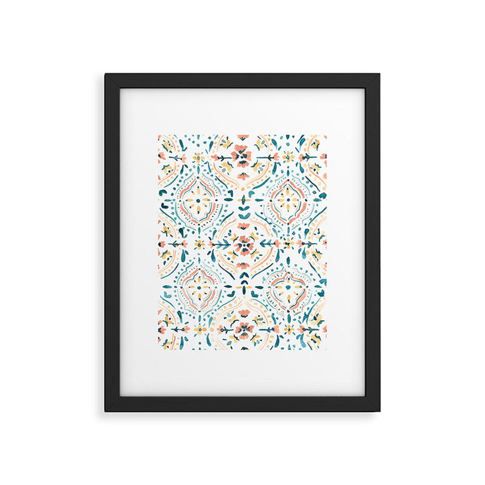 Moroccan Tiles Framed Art Print Gallery Image 1