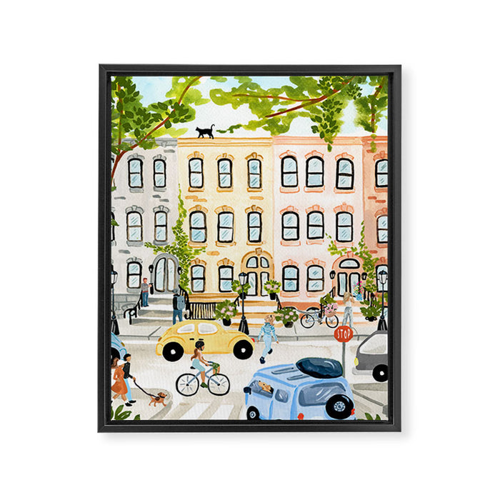 New York Framed Canvas Print Gallery Image 1