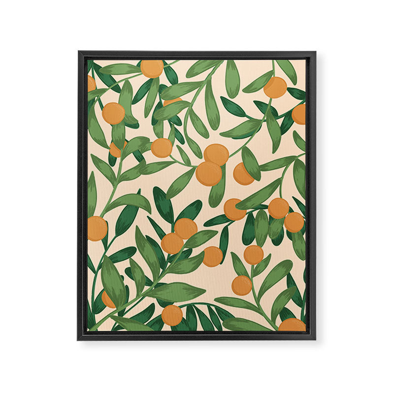 Oranges in the Tree Framed Canvas Print Gallery Image 6