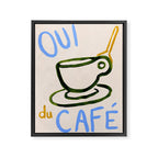 Oui du Café Framed Canvas Print Gallery Image 6