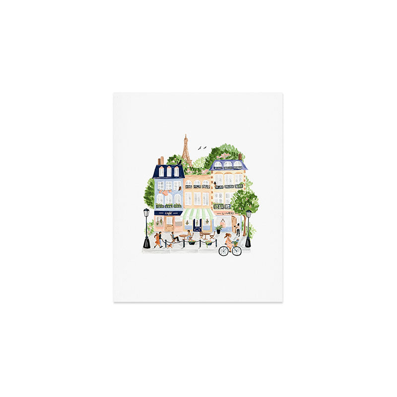 Parisian Buildings Art Print Gallery Image 1