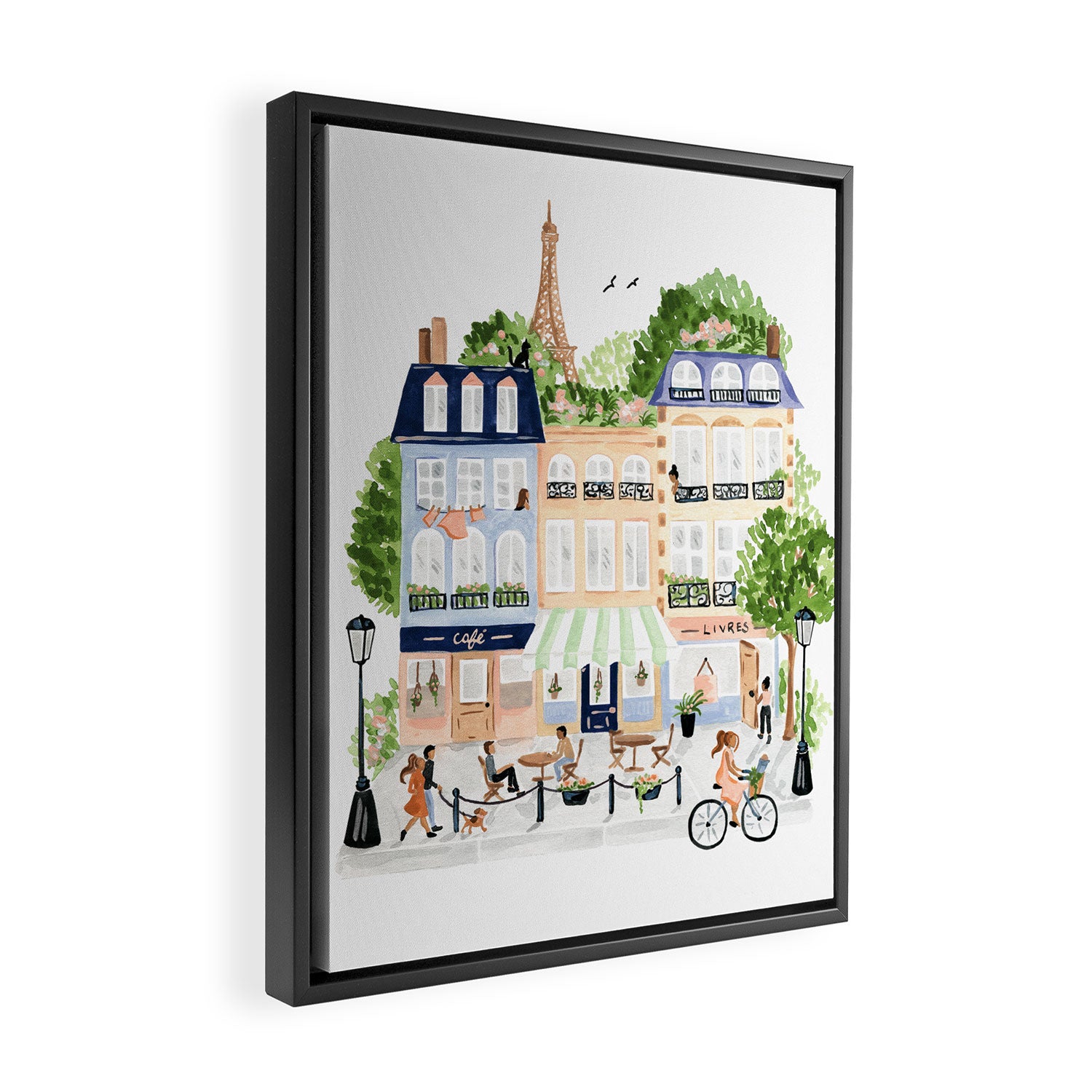Parisian Buildings Framed Canvas Print Gallery Image 2