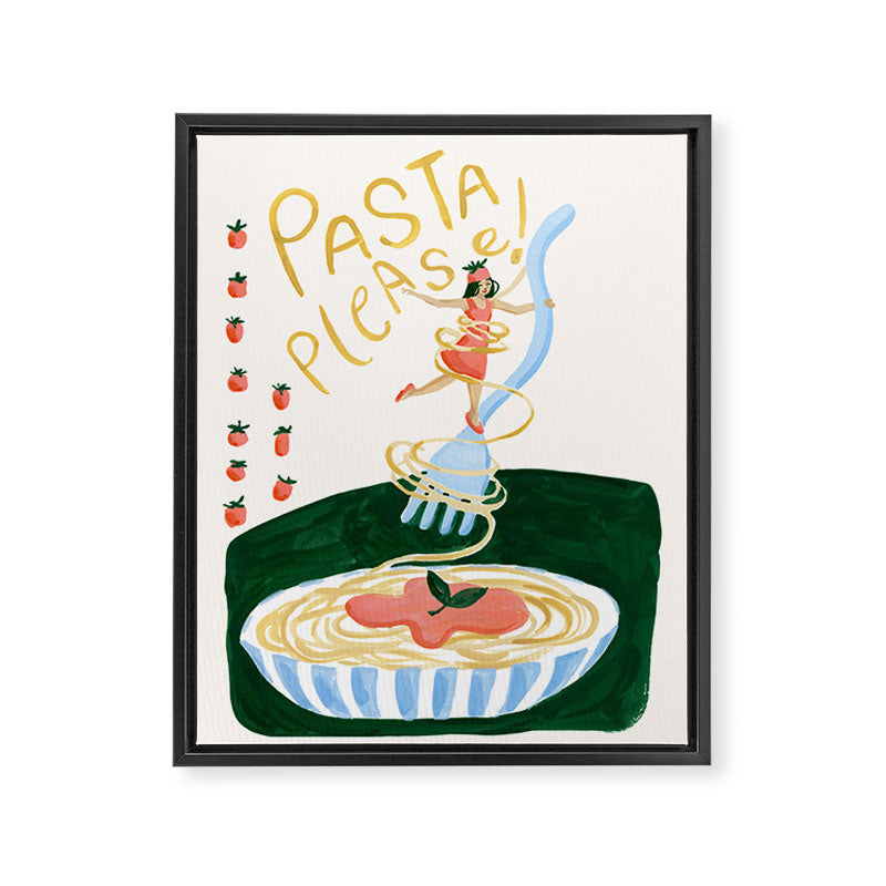 Pasta Please! Framed Canvas Print Gallery Image 6