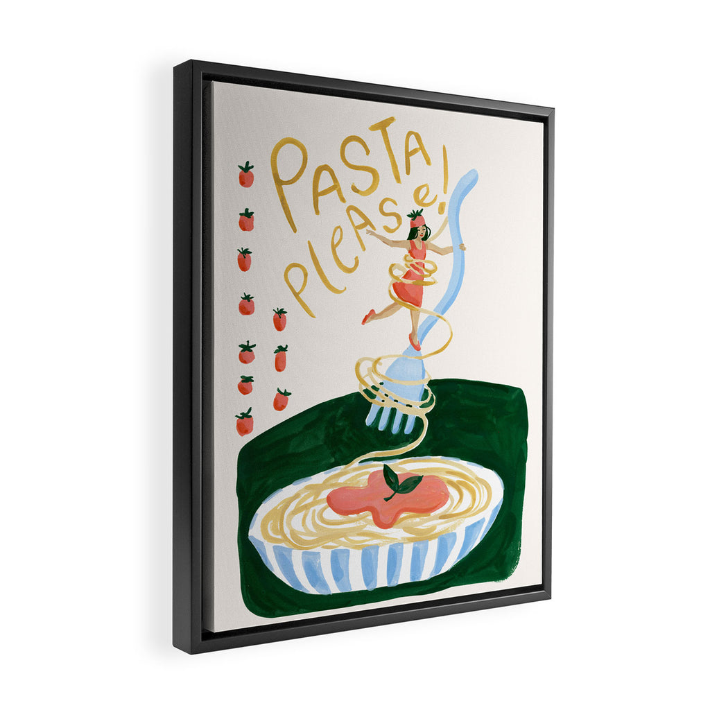 Pasta Please! Framed Canvas Print Gallery Image 2