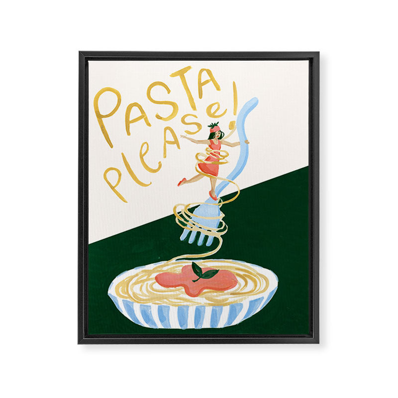 Pasta Please! Framed Canvas Print Gallery Image 6