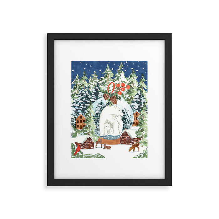 Peaceful Winter Night Framed Art Print Gallery Image 1