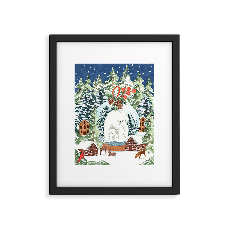 Peaceful Winter Night Framed Art Print Gallery Image 5