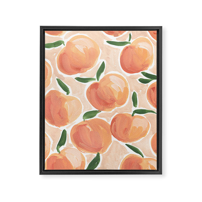 Peaches Framed Canvas Print Gallery Image 1