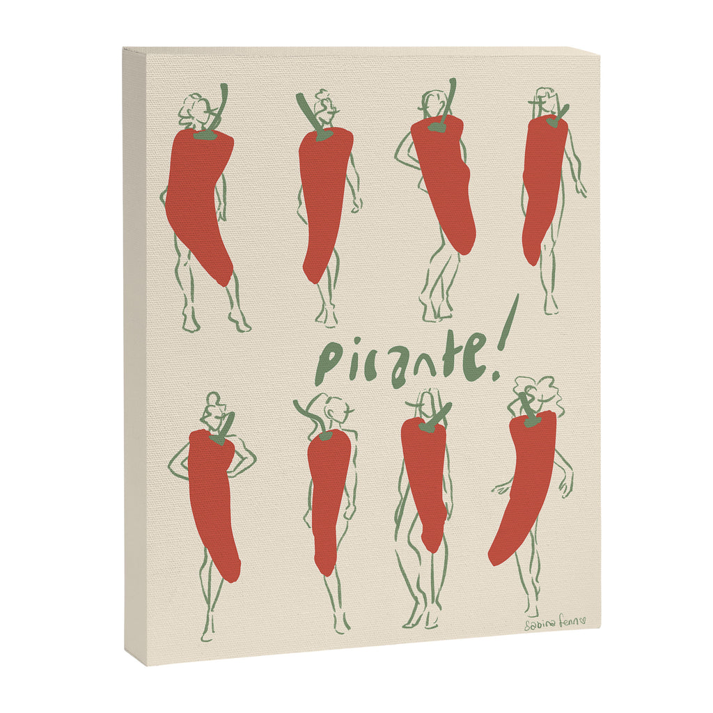 Picante! Spicy chili pepper people Canvas Print Gallery Image 6