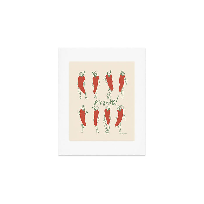 Picante! Spicy chili pepper people Art Print Gallery Image 1