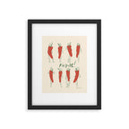 Picante! Spicy chili pepper people Framed Art Print Gallery Image 5