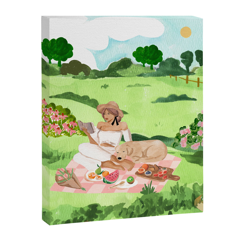 Picnic with Pup Canvas Print Gallery Image 6