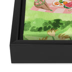 Picnic with Pup Framed Canvas Print Gallery Image 3