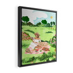 Picnic with Pup Framed Canvas Print Gallery Image 2