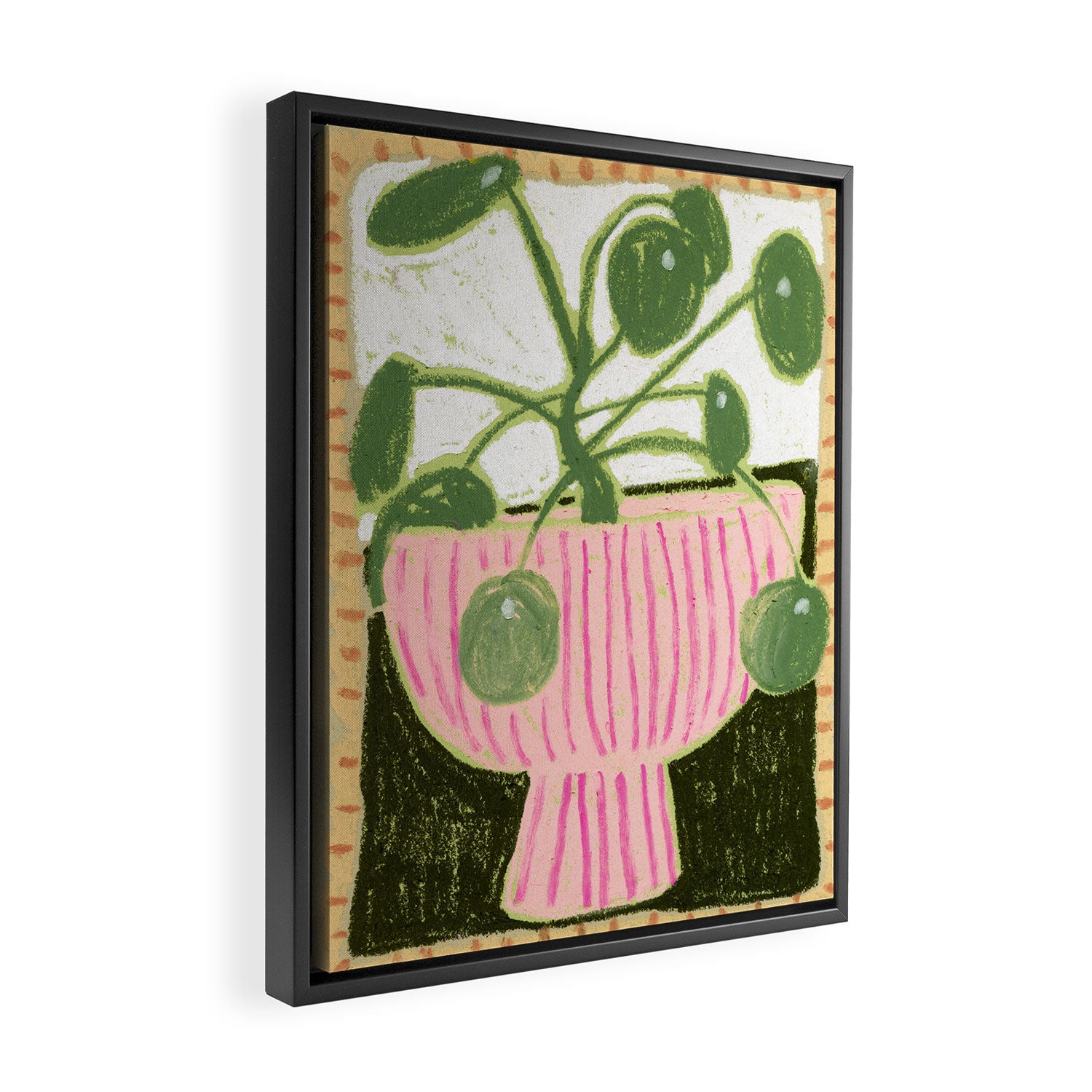 Pilea Framed Canvas Print Gallery Image 2
