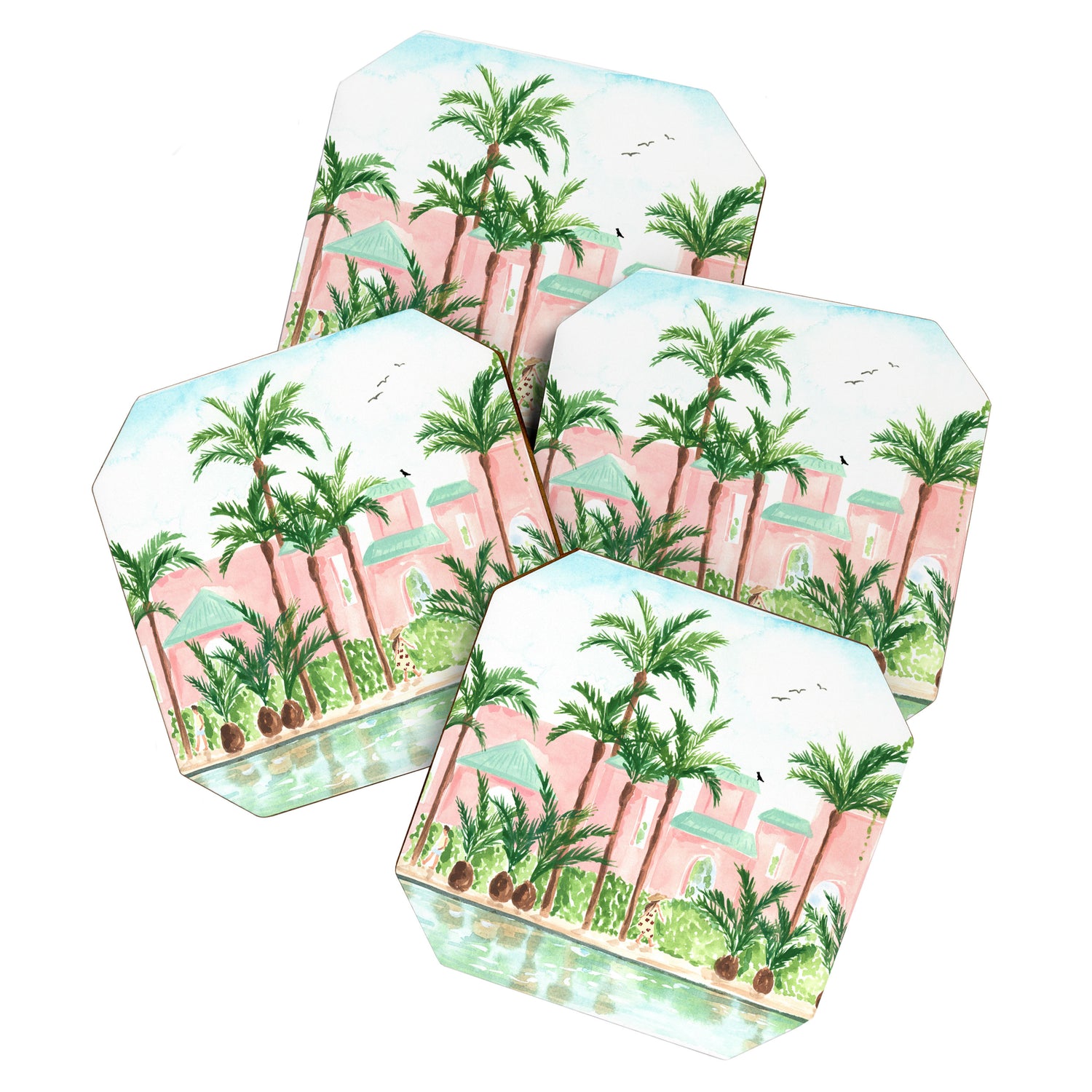 Pink Hotel Coaster Gallery Image 1