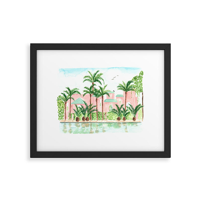 Pink Hotel Framed Art Print Gallery Image 5
