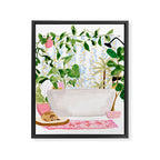 Plant Bath Framed Canvas Print Gallery Image 8