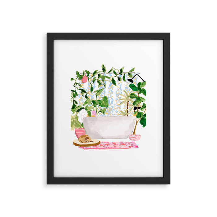 Plant Bath Framed Art Print Gallery Image 1