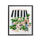 Plant Cart Framed Canvas Print Gallery Image 6