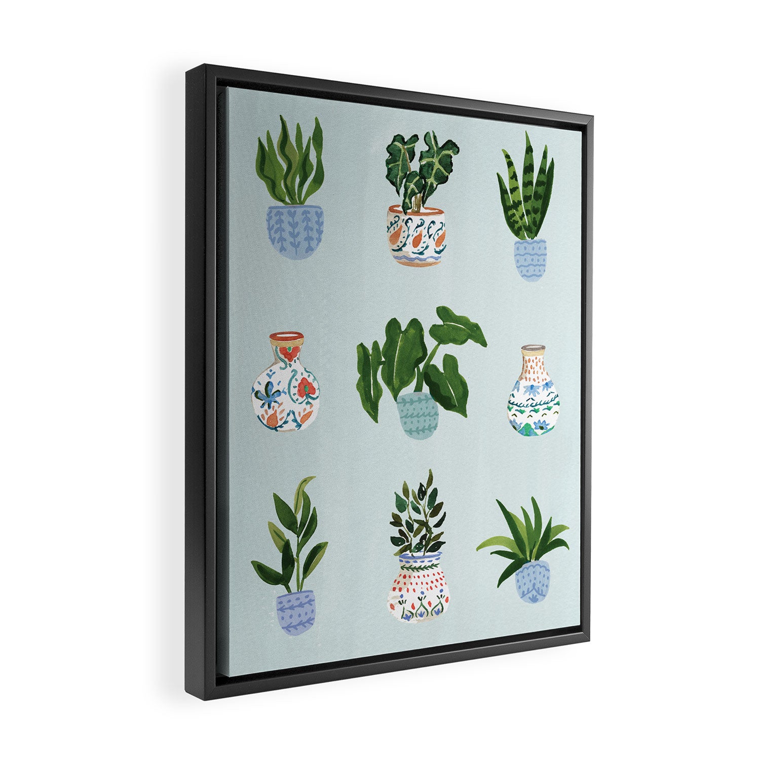 Plants Framed Canvas Print Gallery Image 2