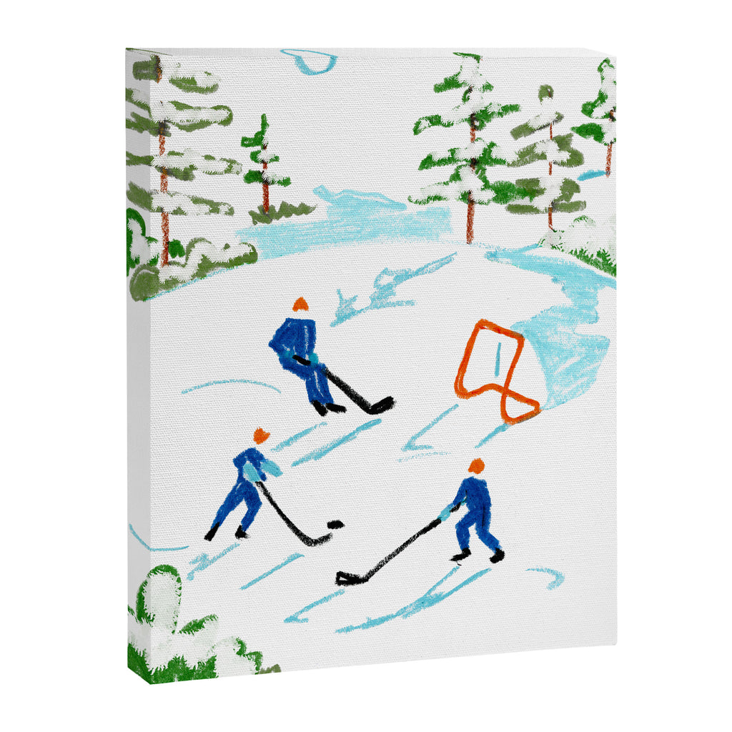 Pond Hockey Canvas Print Gallery Image 6