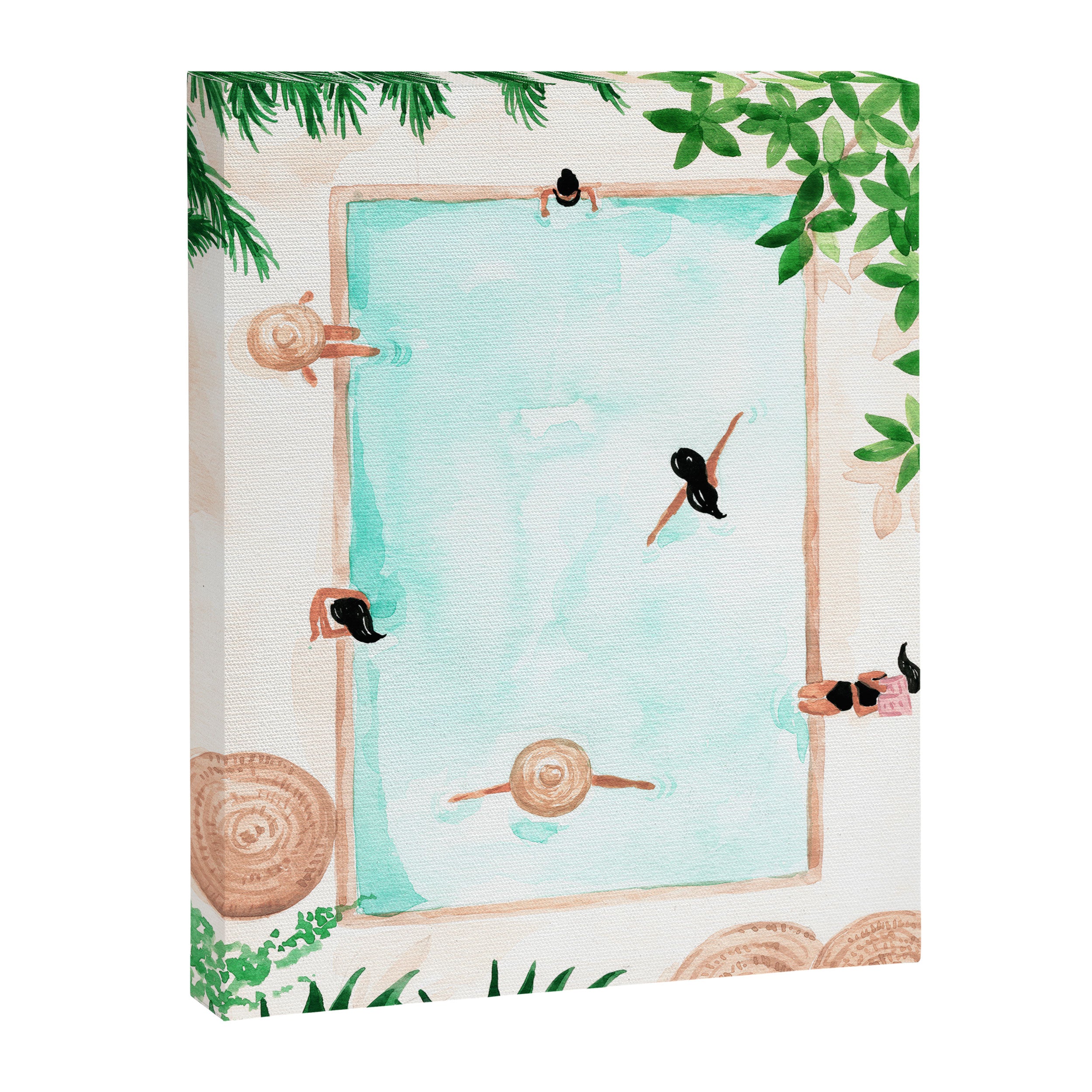 Pool Day Canvas Print Gallery Image 6