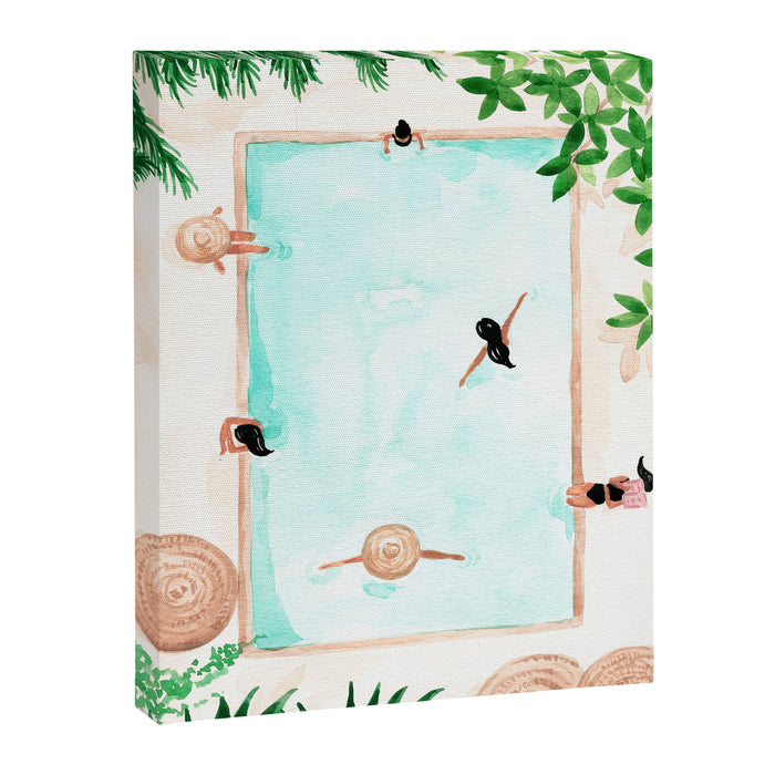 Pool Day Canvas Print Gallery Image 1