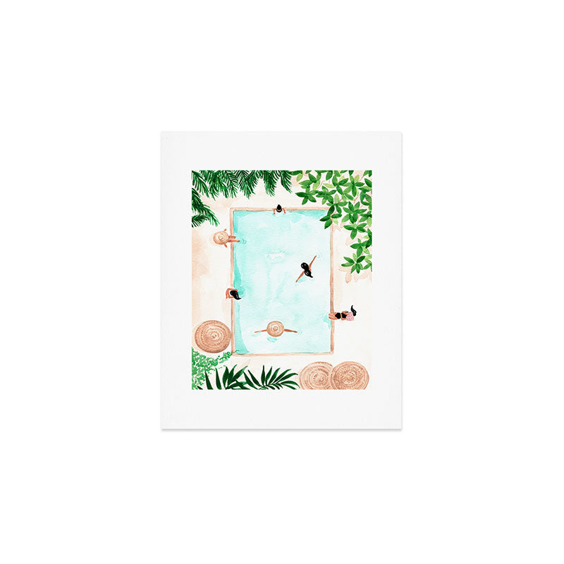 Pool Day Art Print Gallery Image 1
