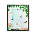 Pool Day Framed Canvas Print Gallery Image 6
